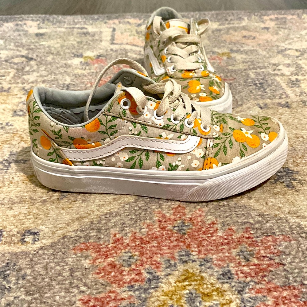 Gently worn Girls orchard vans